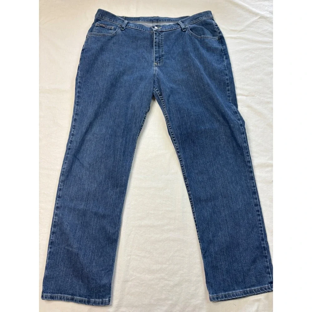 Riders by Lee Womens Plus Size 20W Medium Wash Straight Leg Stretch Jeans